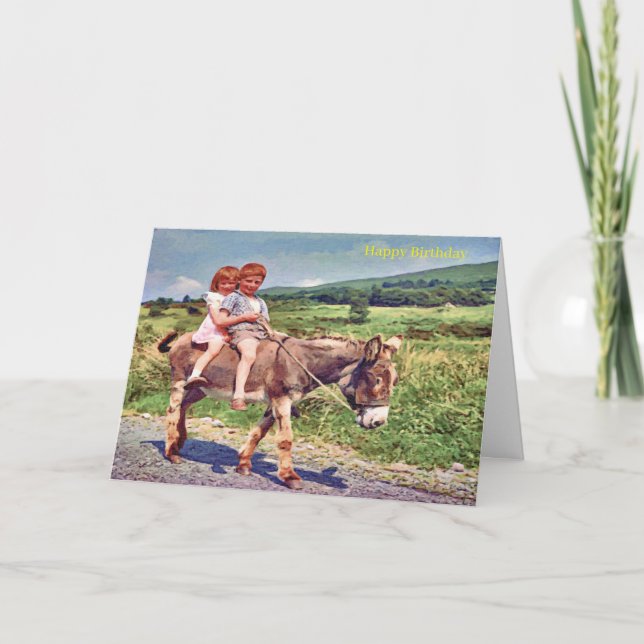 Irish image for Birthday greeting card (Front)
