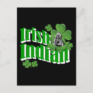 Irish indian postcard