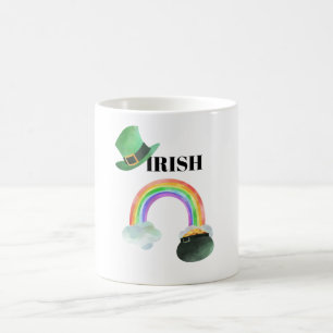 *~* IRISH IRELAND Patriot Rainbow Pot of Gold Coffee Mug