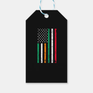 Irish Italian American Flag Ireland Italy ST PATRI Gift Tags