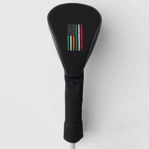 Irish Italian American Flag Ireland Italy ST PATRI Golf Head Cover