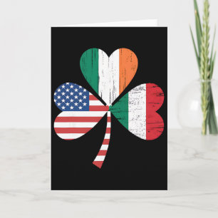 Irish Italian American Flag Ireland Italy Usa Patr Card