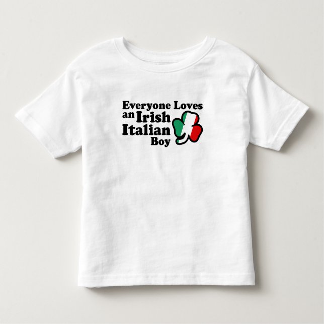 Irish Italian Boy Toddler T-Shirt (Front)
