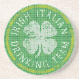 Irish Italian Drinking Team Coaster