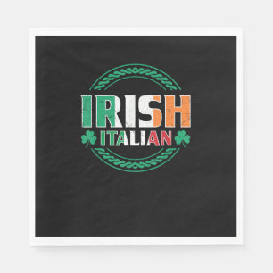 Irish Italian Flag Half Irish Half Italian St Patr Napkin