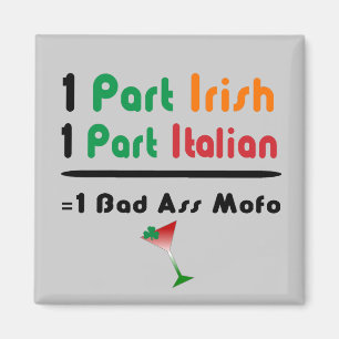 Irish Italian Funny Fridge Magnet