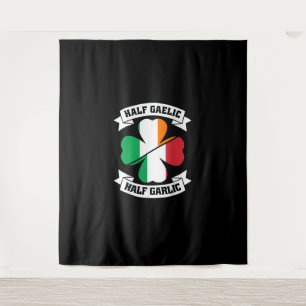 Irish Italian Half Gaelic Half Garlic Saint Patric Tapestry