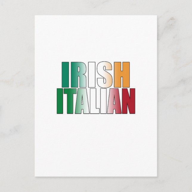 Irish Italian Postcard (Front)