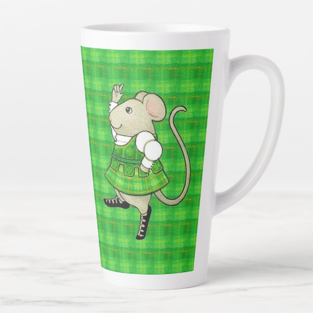 IRISH JIG MOUSE Tall Latte Mug (Right)