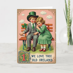 Irish Kids Vintage Theme Card