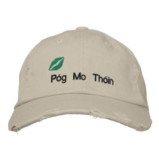 Irish "Kiss My Butt" Embroidered Hat