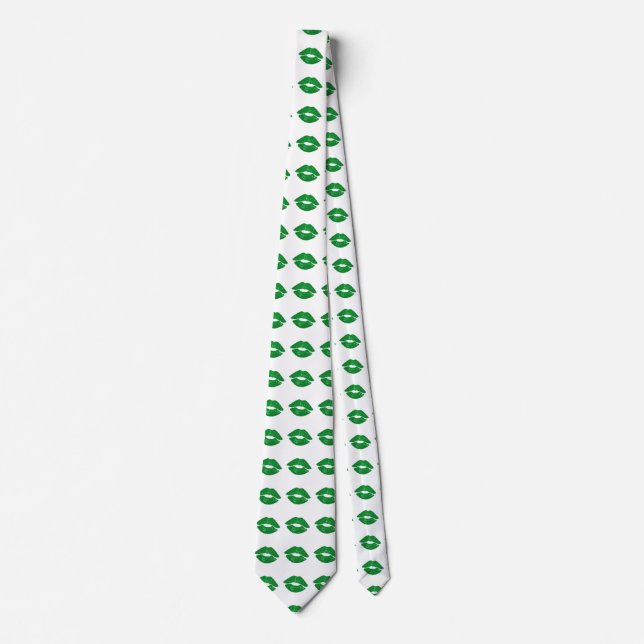 Irish Kisses Saint Patrick's Day Party Tie (Front)