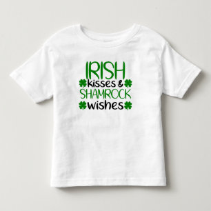 Irish Kisses & Shamrock Wishes Toddler T-Shirt