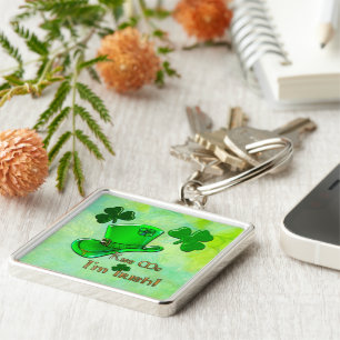 Irish Kisses St Patrick's Key Ring