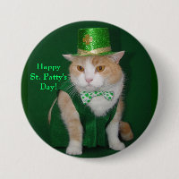 Irish Kitty Button
