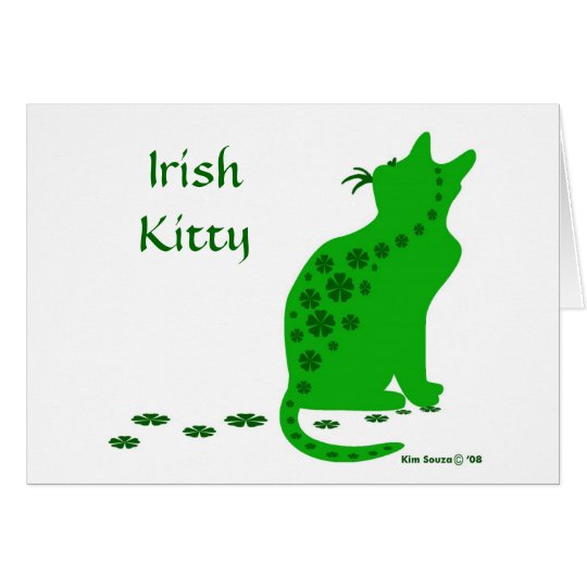 Irish Kitty-Card Card