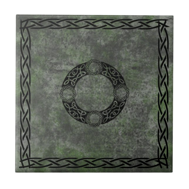 Irish Knot Designs Ceramic Tile (Front)