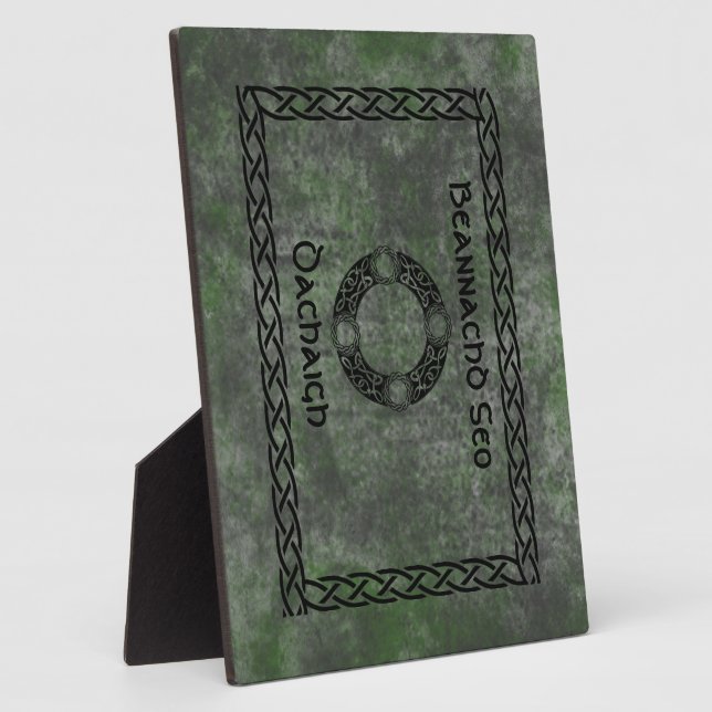 Irish Knot Designs Plaque (Side)