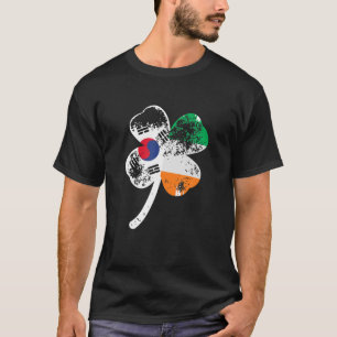 Irish Korean Shamrock St Patricks Day T-Shirt