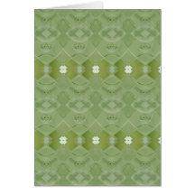 Irish Lace - Asparagus Green greeting card