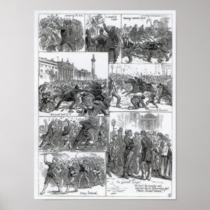 Irish Land League Agitation Poster