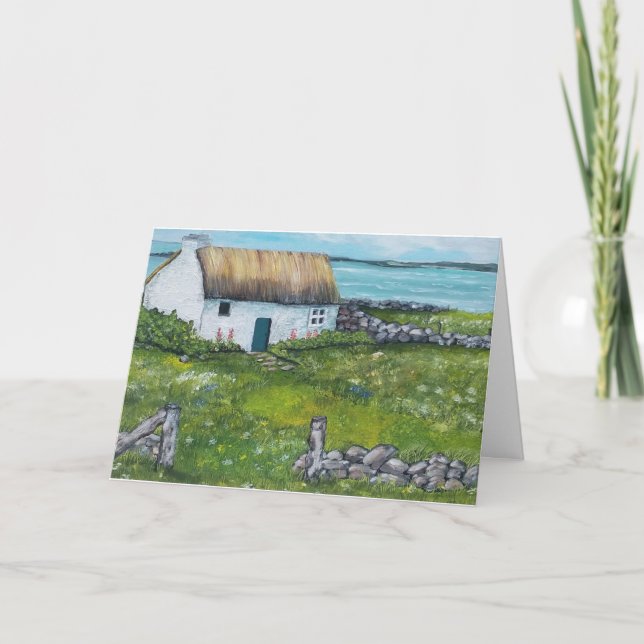 Irish Landscape Holiday Greeting Card (Front)
