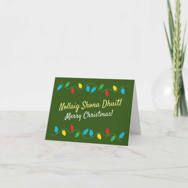 Irish Language Ireland Christmas Card (Front)
