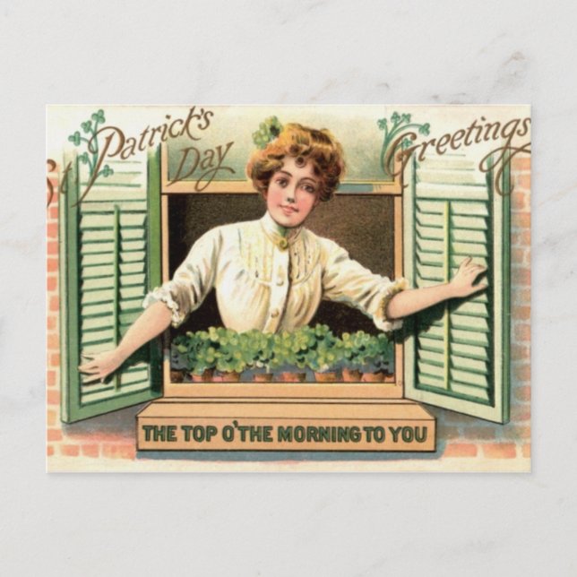 Irish Lass Postcard (Front)