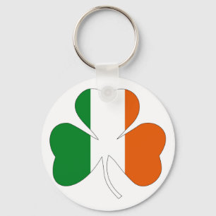 irish leaf symbol flag clover symbol ireland key ring