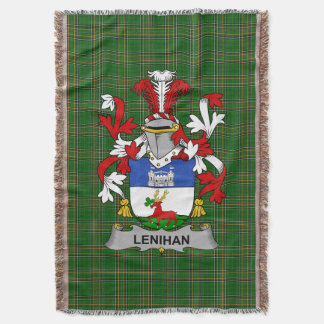  Irish Lenihan or O_Lenaghan Coat of Arms Family C Throw Blanket