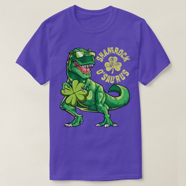 Irish Leprechaun Dinosaur T Rex St Patricks Day fo T-Shirt (Design Front)