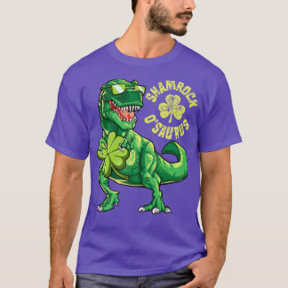 Irish Leprechaun Dinosaur T Rex St Patricks Day fo T-Shirt