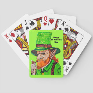 IRISH LEPRECHAUN playing cards