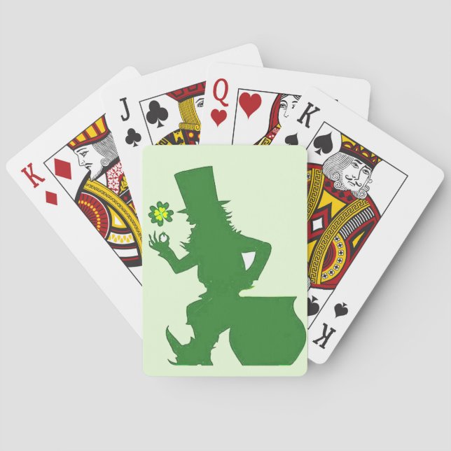 IRISH LEPRECHAUN playing cards (Back)