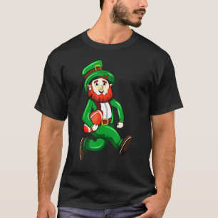 Irish Leprechaun Playing Rugby St Patricks Day Rug T-Shirt