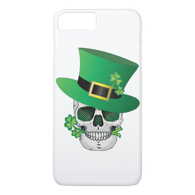 Irish Leprechaun Skull Case-Mate iPhone Case (Back)