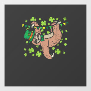 Irish Leprechaun Sloth Shamrock St Patricks Day An