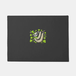 Irish Leprechaun Sloth Shamrock St Patricks Day An Doormat
