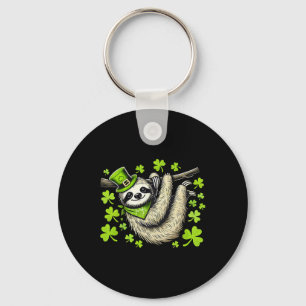 Irish Leprechaun Sloth Shamrock St Patricks Day An Key Ring