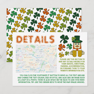 Irish Leprechaun, St Patrick's Day Detail Card