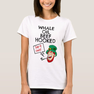 Irish Lesson: Whale Oil Beef Hooked Leprechaun T-Shirt