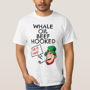 Irish Lesson: Whale Oil Beef Hooked Leprechaun T-Shirt