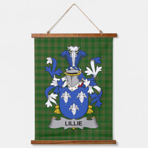 Irish Lillie or MacLilly Coat of Arms Family Crest Hanging Tapestry