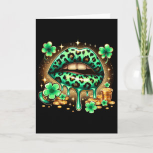 Irish Lips St Patricks Day Card