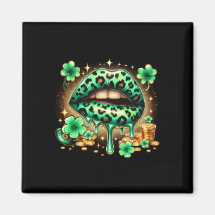 Irish Lips St Patricks Day  Magnet