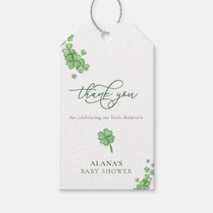 Irish Little Shamrock Baby Shower Favour Tag