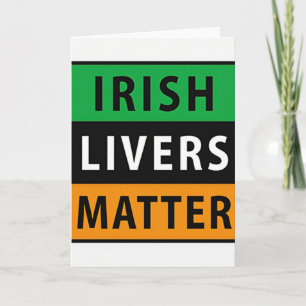 Irish Livers Graphic Pattern Card