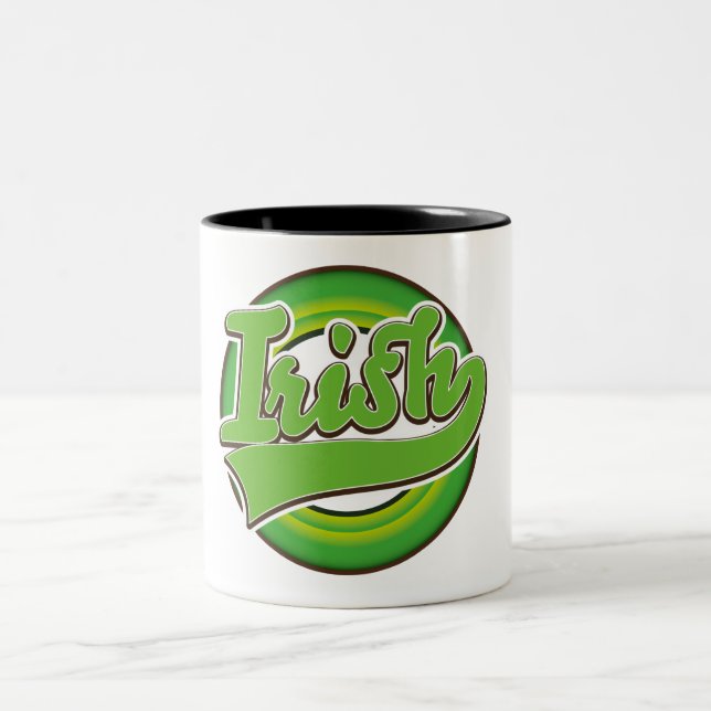 Irish logo. Two-Tone coffee mug (Center)