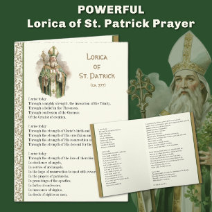 Irish Lorica of St. Patrick Prayer Card