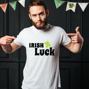 Irish Luck Green Clover St. Patrick`s Day T-Shirt
